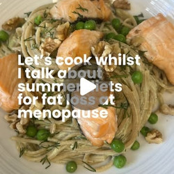 Creamy Lemon, Dill, Pea And Salmon Pasta With Walnuts