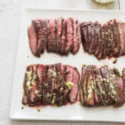 Pan-seared Flank Steak With Mustard-chive Butter
