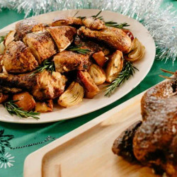 Roasted Spiced Chicken And Apples
