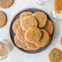 Flourless Tahini Sugar Cookies (vegan)
