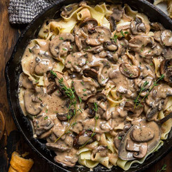 Vegan Mushroom Stroganoff