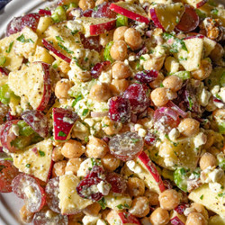 Chickpea Cranberry Salad (creamy Feta Dressing)