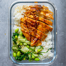 Miso Maple Chicken With Rice