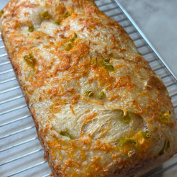Hot Honey, Cheddar, And Jalapeño Soft Sourdough Sandwich Bread