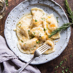 Homemade Cheddar Pierogies