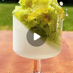 Honey Lime Cucumber Granita
