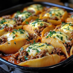 Beef-stuffed Shells With Creamy Ricotta Filling