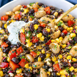 Mexican Bean Salad Bowl (healthy Make Ahead Meal)