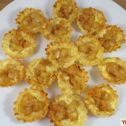 Caramelized Pear &amp; White Cheddar Tartlets