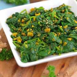 Indian Spiced Sauteed Spinach (saag)