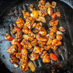 Blackstone Bourbon Chicken On The Griddle