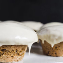 Glazed Maple–whole Wheat Muffins
