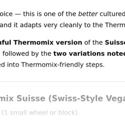 Thermomix Vegan Suisse Cheese and Variants for Raclette etc | Gentle Chef NDE p74
