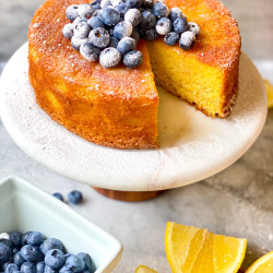 Honey Lemon Almond Flour Cake