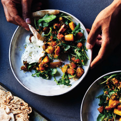 Parsnip And Butternut Squash With Flatbreads