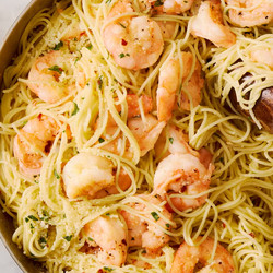 Garlic Butter Shrimp Pasta