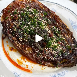 Roasted Charred Cabbage With Miso And Caramelised Onion Butter