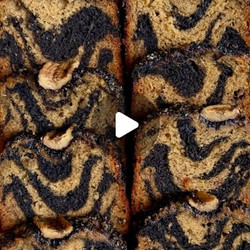 Super Moist Vanilla &amp; Black Sesame Swirl Banana Bread