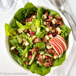 Apple Cheddar Smoked Salmon Salad