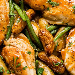 One Pan Honey Mustard Chicken And Vegetables