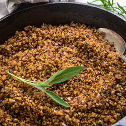 Vegan Walnut Breakfast Sausage Crumbles