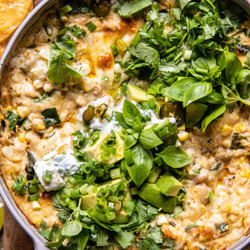 Easy White Chicken Chili Corn Dip | HBH