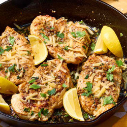 Skillet Garlic Knot Chicken
