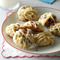 Cranberry Cookies With Browned Butter Glaze