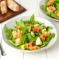Grapefruit Smoked Salmon Salad And $100 Milk &amp; Eggs Giveaway - The Wholesome Fork