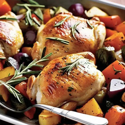 Roasted Rosemary Chicken And Vegetables