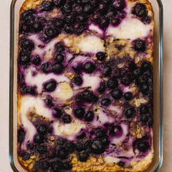 Lemon Blueberry Baked Oats