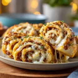Garlic Butter Cheeseburger Rollups