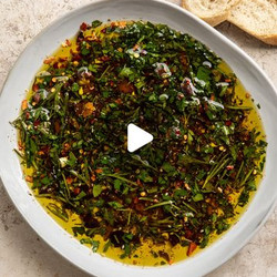 Za'atar &amp; Kalamata Dipping Oil