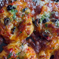 Mini Focaccia Pizzas