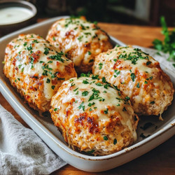 Garlic Parmesan Chicken Meatloaves