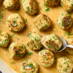 Garlic Butter Chicken Meatballs