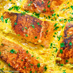 Salmon In Creamy Sauce