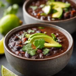 Quick One-pot Vegan Black Bean Soup