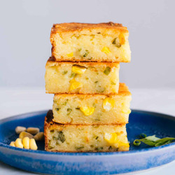 Savory Corn Mochi With Scallions