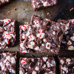 Grain-free Peppermint Vegan Brownies