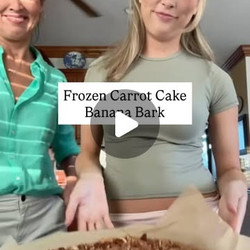 Frozen Carrot Cake Banana Bark