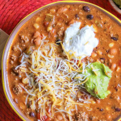 5-ingredient Cheesy Taco Soup