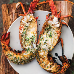Grilled Lobster With Garlic-parsley Butter
