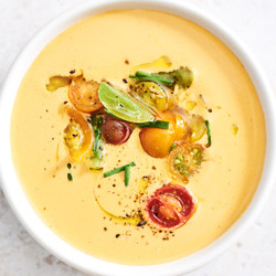 Creamy Tomato Yogurt Gazpacho