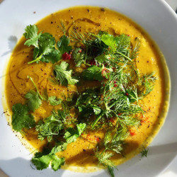 Acorn Squash And Lentil Soup