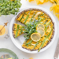 Vegan Asparagus Quiche