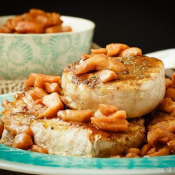 Baked Pork Chops With A Cinnamon Glaze