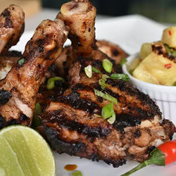 Jamaican Jerk Chicken With Barbecued Pineapple Salsa
