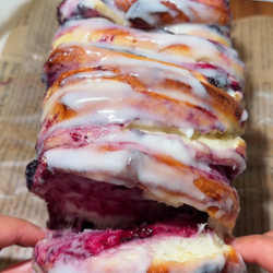 Brioche Blueberry Pull Apart Bread