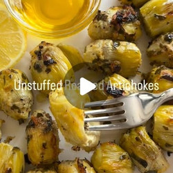 Unstuffed Roasted Artichokes